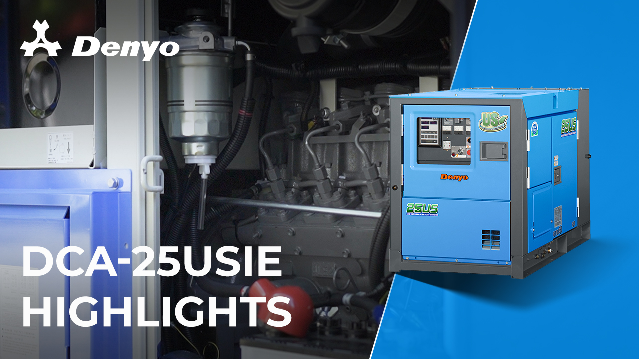 Denyo DCA-25USIE Generator - Highlight Video