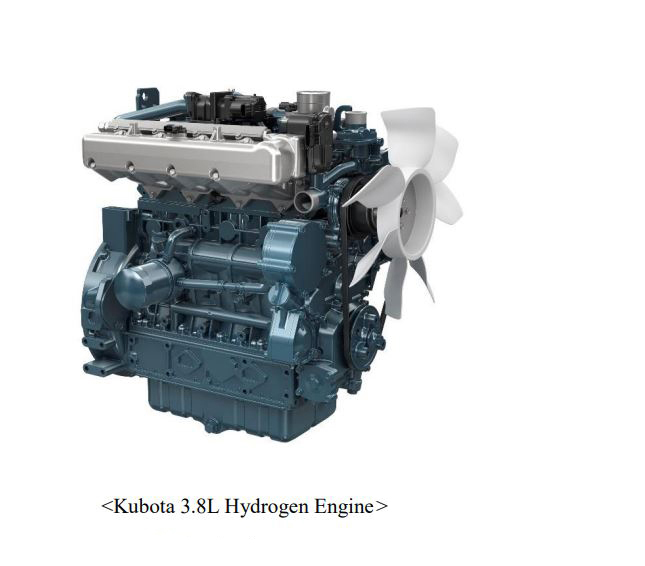 Kubota 3.8L Hydrogen Engine